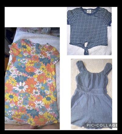 Ghanda girls 7-8 yr bundle dress jumpsuit top