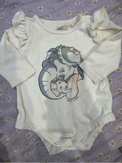 Disney dumbo &mum l/sjumpsuit sz 00