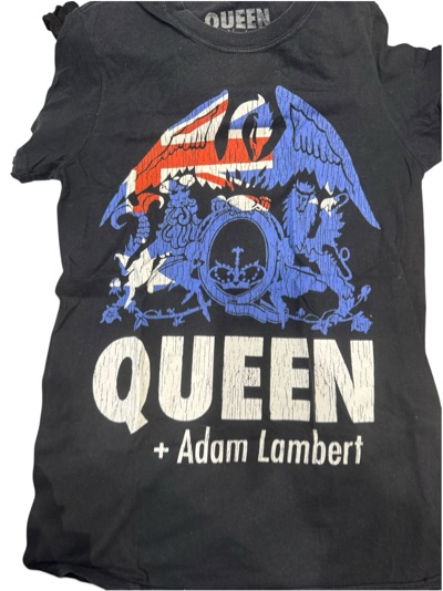 Queen & Adam lambert concert tshirt sz S