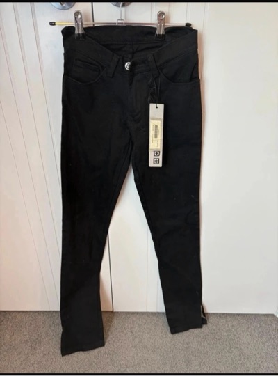 Ksubi black super skinny zip jeans