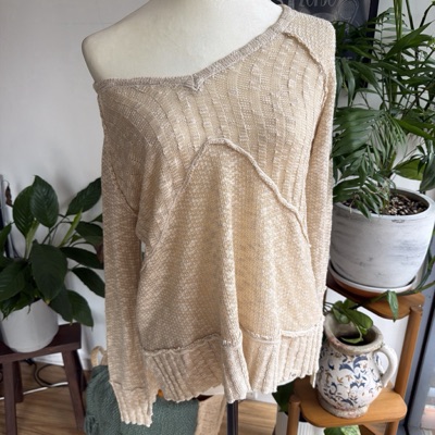 Rip curl ladder-knit sweater
