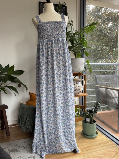 Brand new with tag - Boohoo blue floral maxi dress
