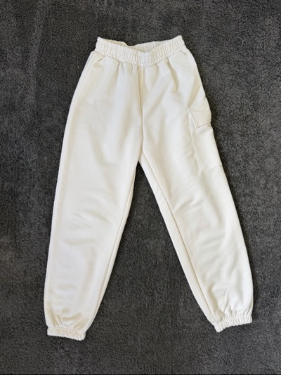 Shein White cargo jogger pants size S