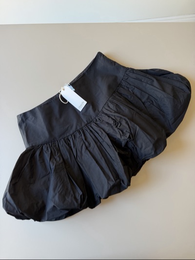 Ghanda gathered black bubble skirt size 8