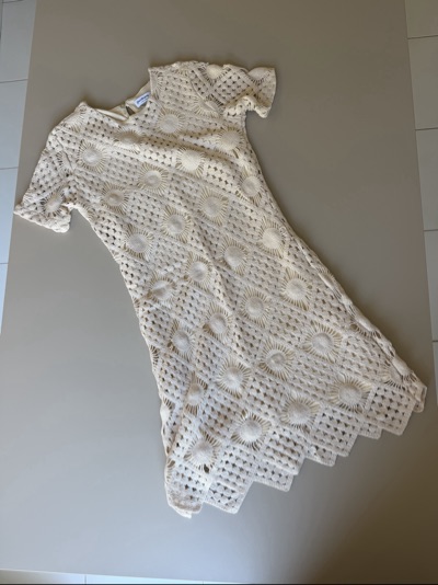 Stradivarius crochet mini dress XS