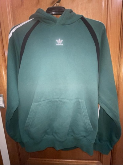 Authentic adidas Originals Adilenium oversized hoodie in Collegiate Green.