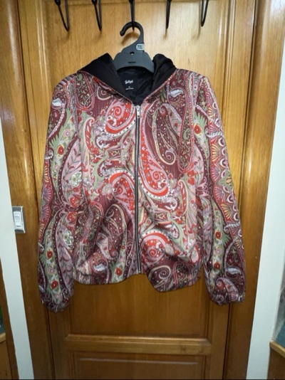 Sportsgirl paisley hooded jacket size XS