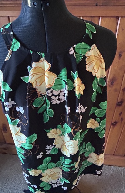 Anko black green and yellow top size 16