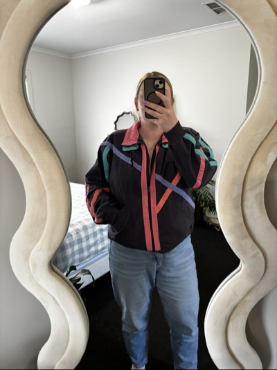 Westside colour-blocked zip jacket size M