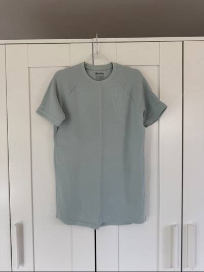 Bershka Textured Raglan T-Shirt - Size XS