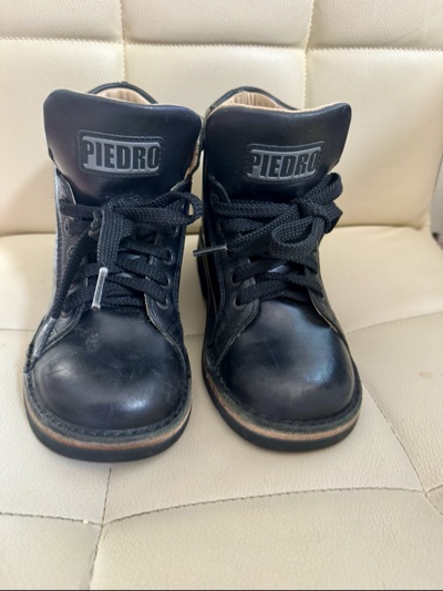 Piedro Black Lace Up Supportive Ankle Boots EU 30