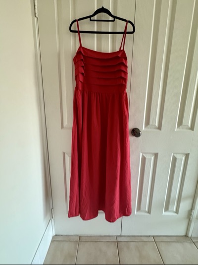 SHEIN Red Strappy Midi/Maxi Dress Size XL / AU 16