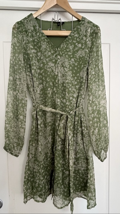 VERA MODA Green floral dress