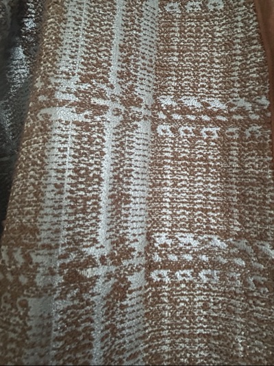 Brown and blue plaid kimono