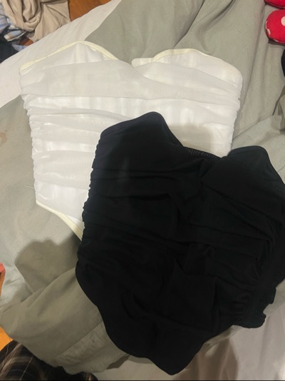 Corset tops black and white