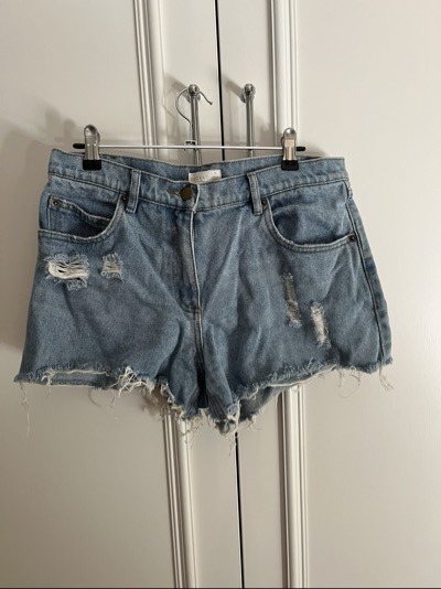 Kookai light blue denim shorts size 38