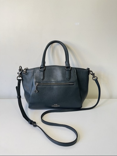 Auth Coach Two Way Bag| Bluish/Green Leather|PreOwned|Excellent Condition