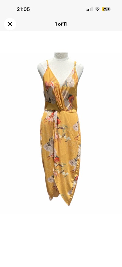 Dress Sz 12 INTO Yellow Floral