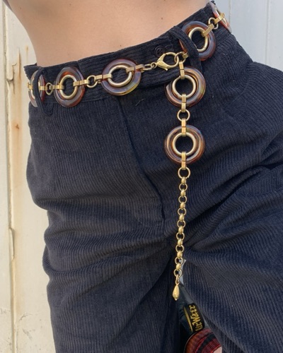 Sobral Brazil Retired "Cinto" Sortidos Necklace / Belt Artist Made Resin Vintage