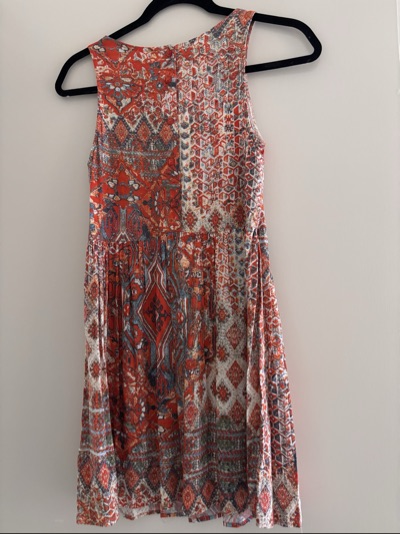 Dotti patterned sleeveless midi dress size 6