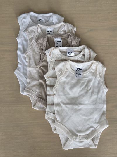 5 Pack Sleeveless Bodysuits
