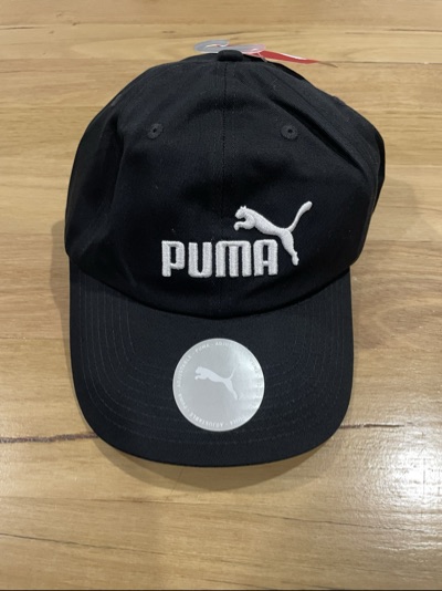 Puma black adjustable baseball cap adult size