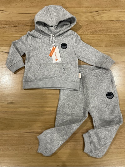 SoulCal & Co grey hoodie and jogger set 12-18months