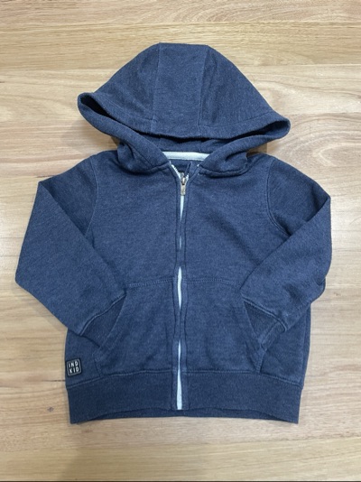 INDUSTRY KIDS navy zip-up hoodie size 2