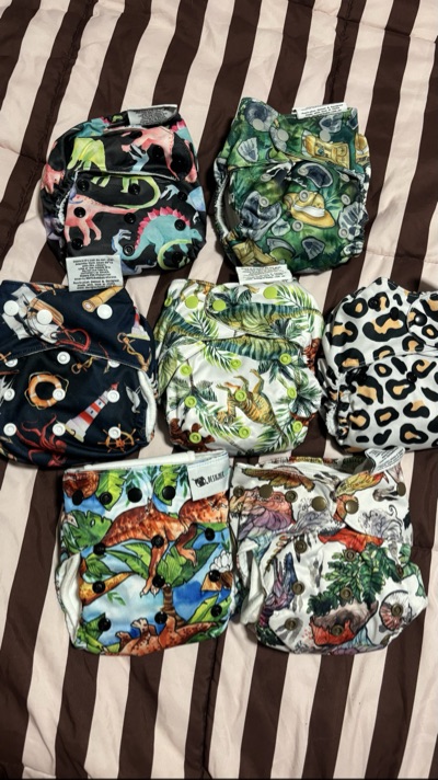 Designer Bums reusable cloth nappy set