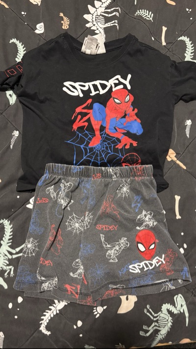 Marvel Spider-Man T-shirt and shorts set size 4