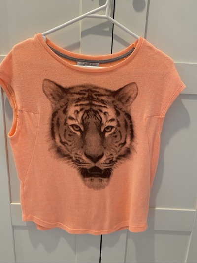 Zara Trafaluc Orange Tiger TShirt