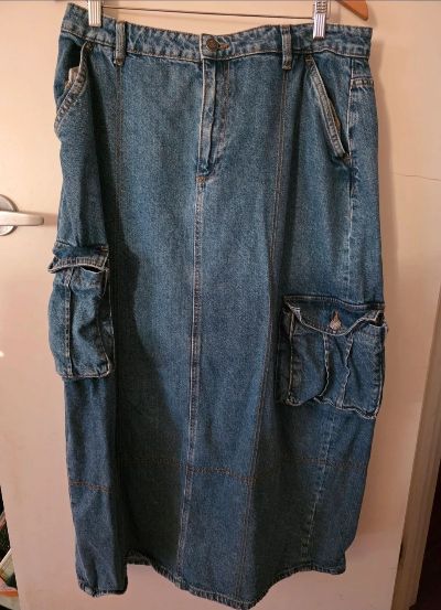 Demin Maxi Skirt