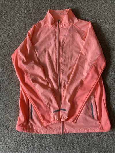 Coral windbreak activewear jacket