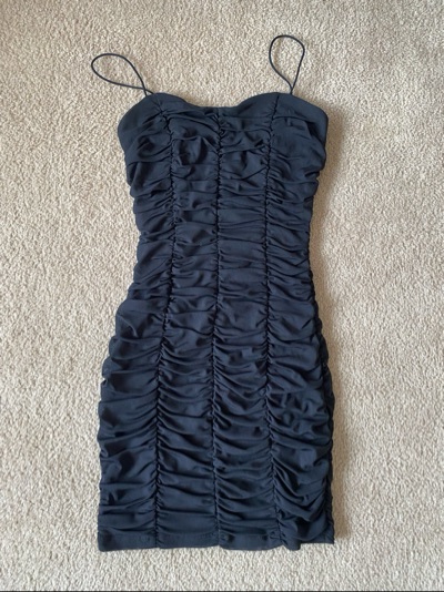 THATSOFETCH black mini dress
