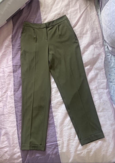 Olive green formal pants