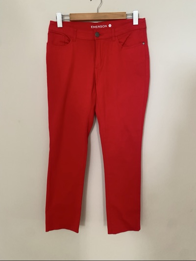 Red jeans
