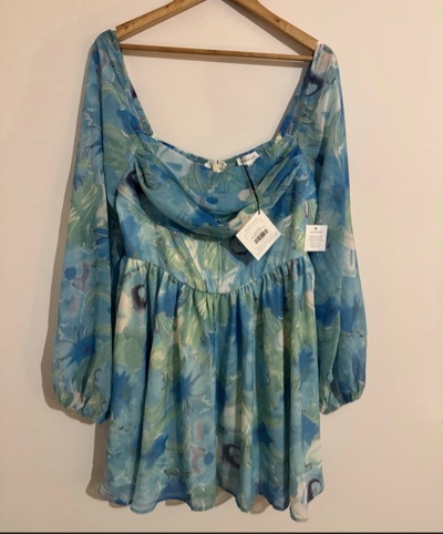 Winnie & Co. Kirsty floral mini dress size 14