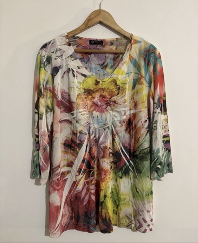 Merric multicoloured floral print blouse size 20
