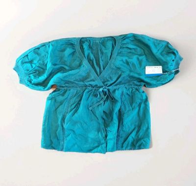 BNWT Tsumori Chisato Women Silk & Linen Blouse Top - Size 2 - Made in China