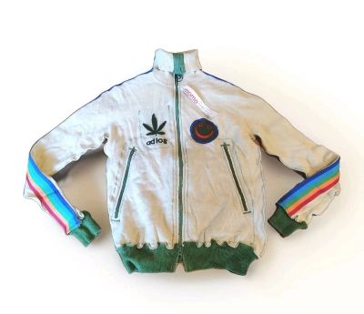 BNWT ALM Women 100% Cashmere Zip Up Track Jacket - Size M - Made in Lost Angels