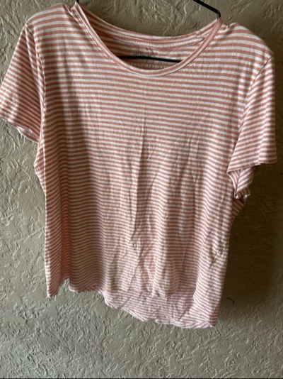 Cotton On pink and white striped T-shirt