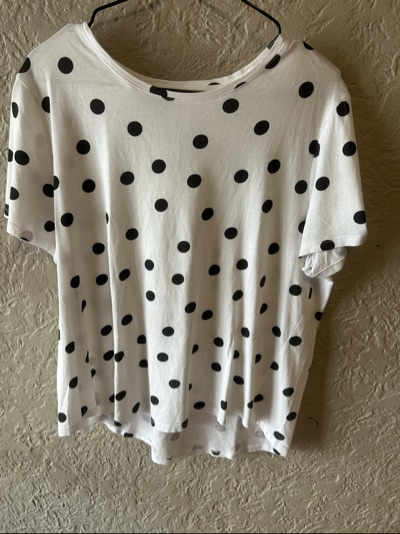 Anko polka dot short-sleeve top size 16