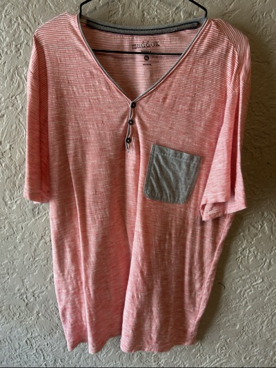 Maddox red striped short-sleeve T-shirt size XL