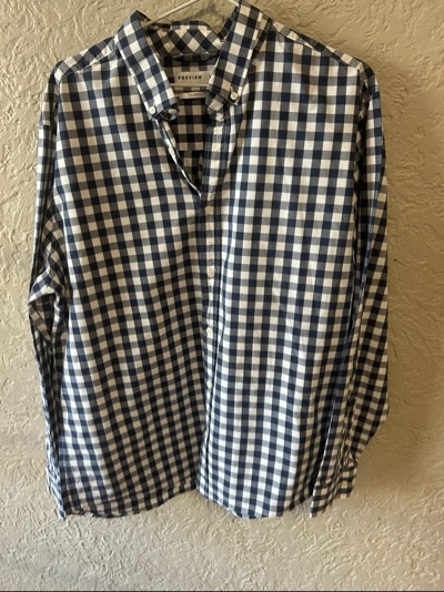 Preview men’s checked cotton shirt size XL