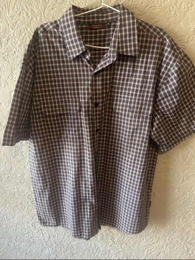 Pilgrim checked short sleeve shirt size XL