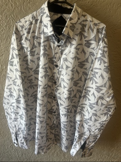 Tarocash abstract print long-sleeve shirt size XL