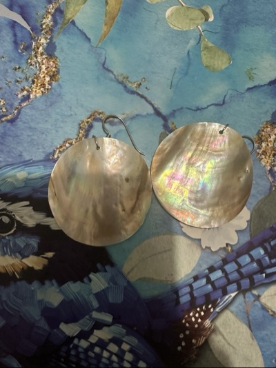 Vintage shell earrings