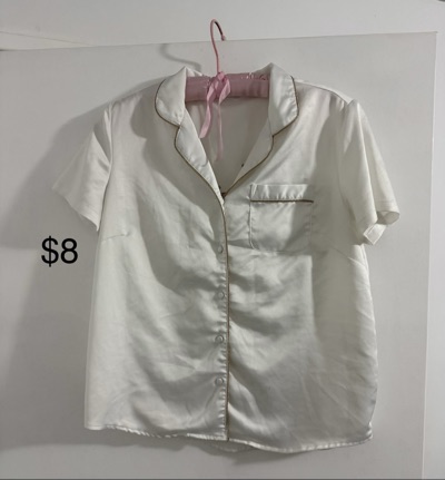 White satin PJ